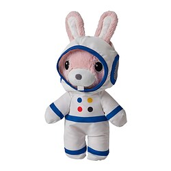 AFTONSPARV - Boneka berkostum astronaut, kelinci, 28 cm