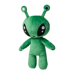AFTONSPARV - Boneka, alien/hijau, 34 cm