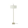 STOCKHOLM 2025 - Floor lamp, white textile/brass-plated, 159 cm