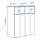 PLATSA/SMÅSTAD - storage combination, white/birch with 6 shelves, 120x42x123 cm | IKEA Indonesia - PE933266_S1