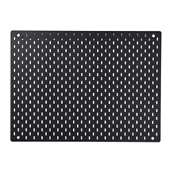 SKÅDIS - Papan berlubang, hitam, 76x56 cm