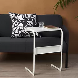 BRUKSVARA - Meja samping, putih, 42x30 cm