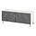 BESTÅ - TV bench with doors, white Bergsviken/Ösarp/black, 120x42x48 cm | IKEA Indonesia - PE816795_S1