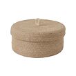LJUNGAN - Basket with lid, 20x10 cm