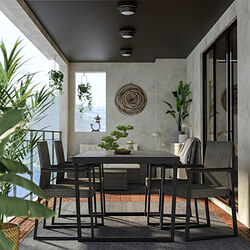 VÄRMANSÖ - Chair, outdoor, dark grey