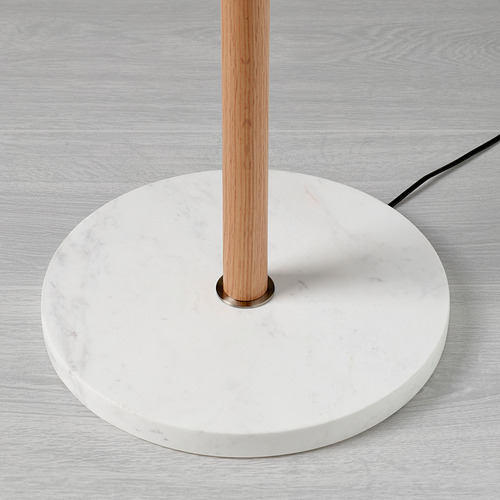 MOSSPLYM floor uplighter/reading lamp