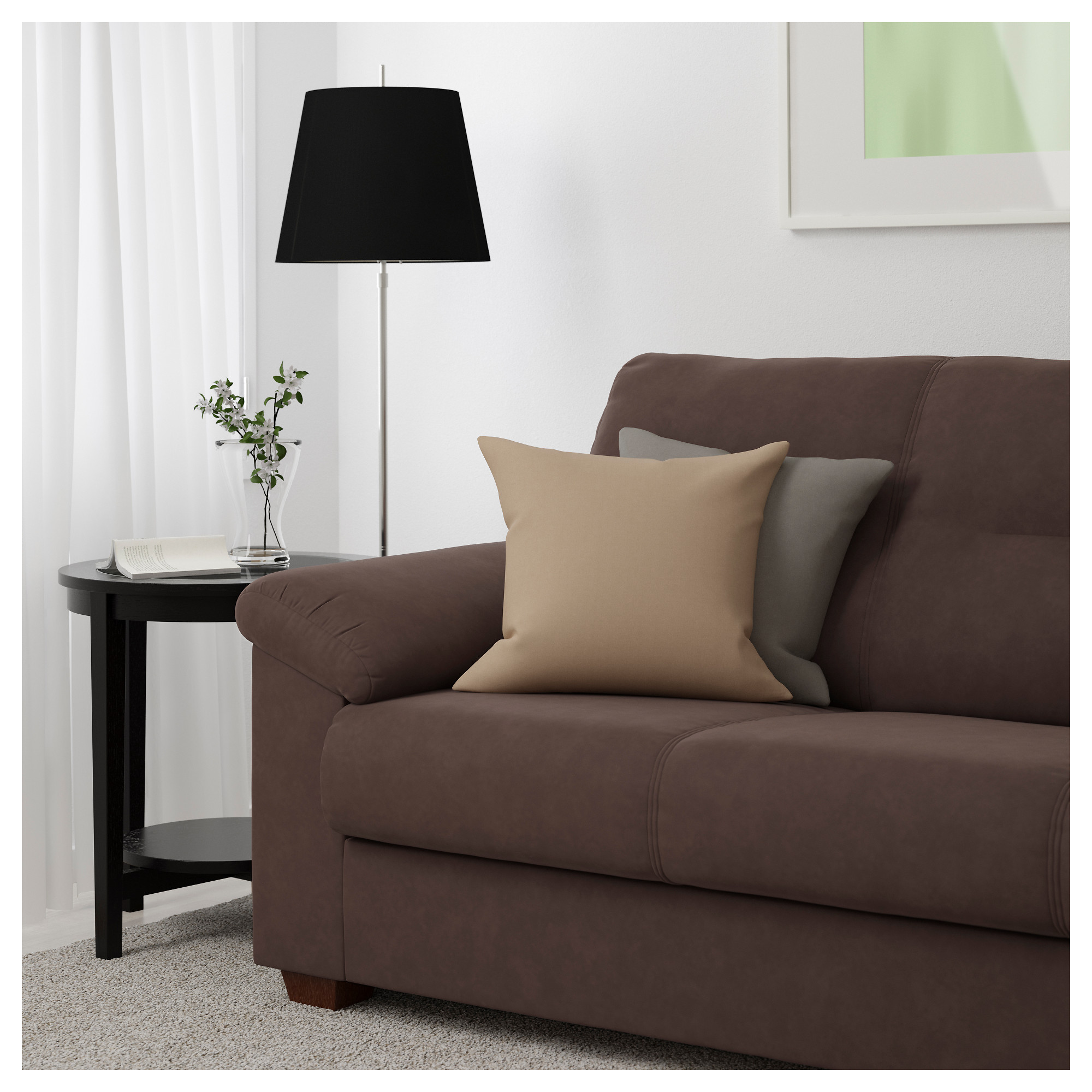 KNISLINGE sofa 3 dudukan, Samsta cokelat tua IKEA Indonesia