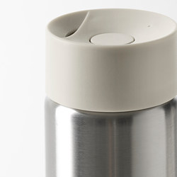 UNDERSÖKA - Tumbler portabel, baja tahan karat/krem, 0.4 l