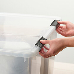 SAMLA - Clip lock for box 55/130 l, black