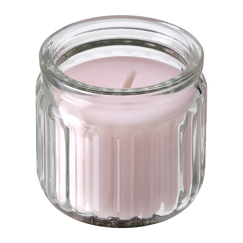 HÖKGÖK scented candle in glass