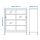 IDÅSEN - kabinet dengan pintu geser kaca, krem, 120x140 cm | IKEA Indonesia - PE721488_S1