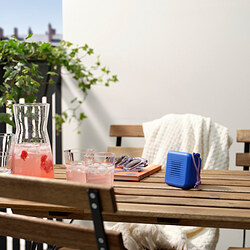 VAPPEBY - Portable bluetooth speaker, waterproof/blue