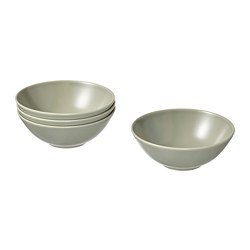 FÄRGKLAR - Bowl, matte green, 16 cm