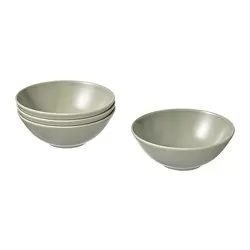 FÄRGKLAR - Mangkuk, matte hijau, 16 cm