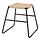 BOESKIL - stool, black/natural, 47x48x45 cm | IKEA Indonesia - PE898604_S1