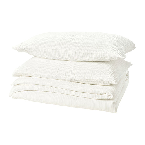 SCHERSMIN duvet cover and 2 pillowcases