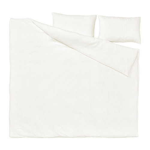 SCHERSMIN duvet cover and 2 pillowcases