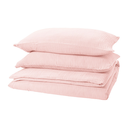 SCHERSMIN duvet cover and 2 pillowcases