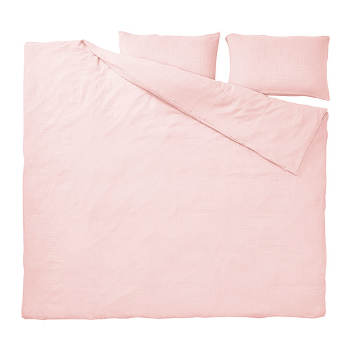 SCHERSMIN duvet cover and 2 pillowcases