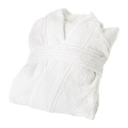 ROCKÅN - Jubah mandi, putih, S/M