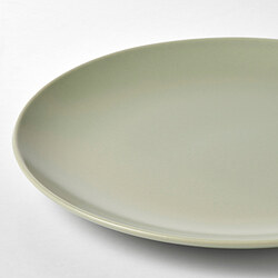 FÄRGKLAR - Plate, matt green, 26 cm