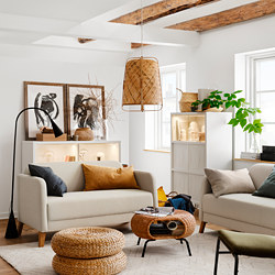 LINANÄS - 2-seat sofa, Vissle beige