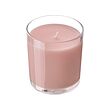 LOTSFÅGEL - Scented candle in glass, Red berries light pink, 40 hr