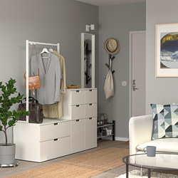 NORDLI - Lemari 8 laci, putih, 160x169 cm