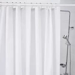 BJÄRSEN - Tirai shower, putih, 180x200 cm