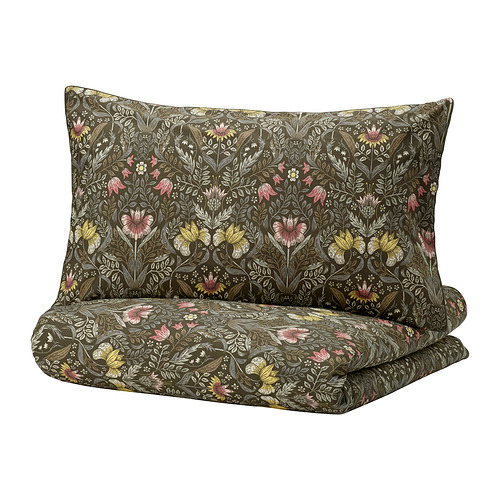 KÄRRDUNÖRT sarung duvet dan 2 sarung bantal