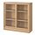 TONSTAD - kabinet dengan pintu geser kaca, veneer kayu oak, 121x37x120 cm | IKEA Indonesia - PE898751_S1