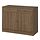 TONSTAD - lemari bufet, cokelat veneer kayu oak diwarnai, 121x47x90 cm | IKEA Indonesia - PE898741_S1
