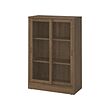 TONSTAD - cabinet with sliding glass doors, brown stained oak veneer, 82x37x120 cm | IKEA Indonesia - PE898743_S2