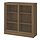 TONSTAD - kabinet dengan pintu geser kaca, cokelat veneer kayu oak diwarnai, 121x37x120 cm | IKEA Indonesia - PE898749_S1