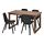 ODGER/MÖRBYLÅNGA - meja dan 4 kursi, veneer kayu oak diwarnai cokelat/antrasit, 140x85 cm | IKEA Indonesia - PE762971_S1