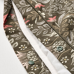 KÄRRDUNÖRT - Duvet cover and 2 pillowcases, dark green/multicolour, 240x220/50x80 cm