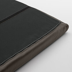 POÄNG - Footstool cushion, Glose dark brown
