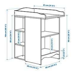 SMÅGÖRA - Mj ganti ppk/rak buku dg 1 ut rak, putih