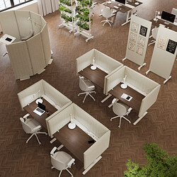 MITTZON - Acoustic screen for desk, Gunnared beige, 145x72 cm