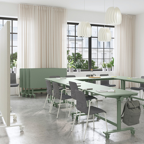 MITTZON acoustic screen f frame w castors