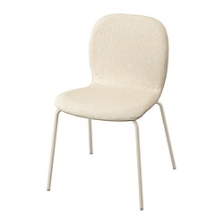 SKÅLSTA - Chair, Knäbäck beige/tubular metal/light grey-beige