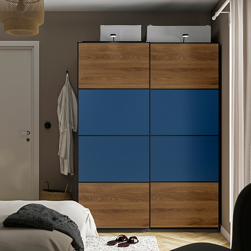 MEHAMN 4 panels for sliding door frame