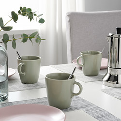 FÄRGKLAR - Mug, matt hijau, 37 cl