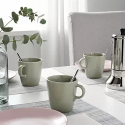 FÄRGKLAR - Mug, matt hijau, 37 cl