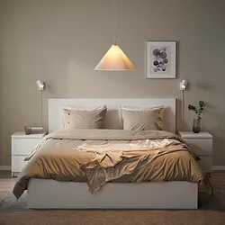 ZEBRASÄV - Lampu gantung, putih/plastik, 46 cm