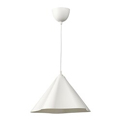 ZEBRASÄV - Pendant lamp, white/plastic, 46 cm