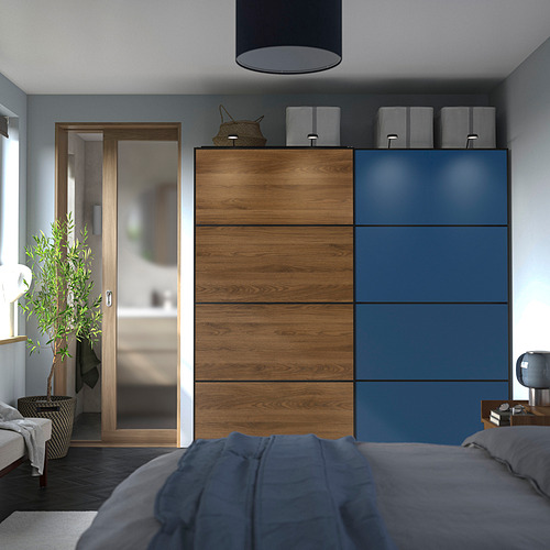 MEHAMN 4 panels for sliding door frame