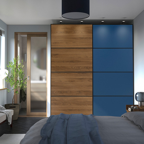 MEHAMN 4 panels for sliding door frame