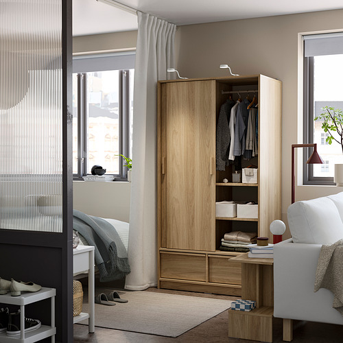ANKARUDDEN wardrobe with sliding doors