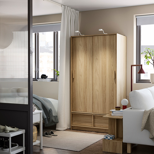ANKARUDDEN wardrobe with sliding doors
